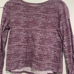 Old Navy Kids Long Sleeve Heathered Purple Top